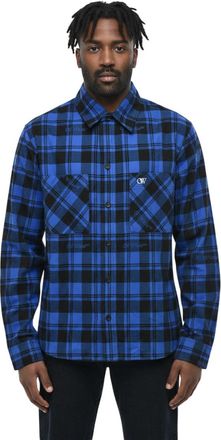 Off-white Blue Regular Check Shirt