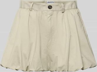 Jake*s Casual Bermudas mit Raffungen in Mud, Gr&ouml;&szlig;e 34