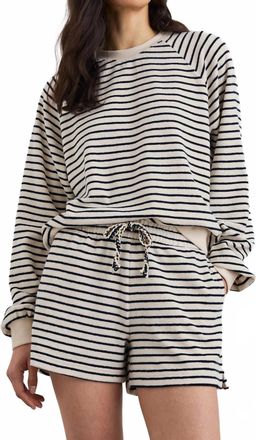 Rails Teddy Short In Sailor Stripe Terry Towel
