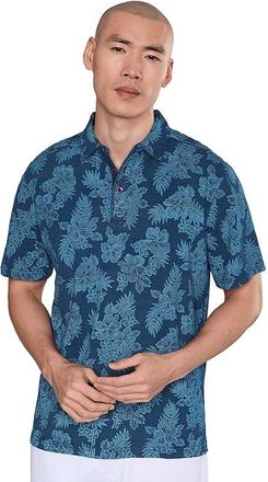 Tommy Bahama Azul Hibiscus Polo Mens Clothing Indigo : 2XL, Cotton