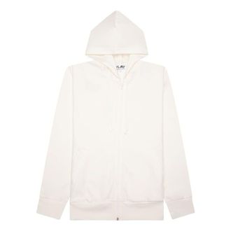 Comme Des Gar&ccedil;ons SS25 x Invader Full-Zip Hoodie Off White AZ-T334-051-3