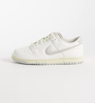 Nike Dunk low Retro PRM sneakers in bianco sporco e argento