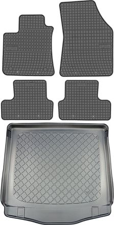 OEM Renault Megane Grandtour Iv E-tech Kombi A Partir De Agosto De 2020 Set - Alfombrillas De Goma Para Coche + Alfombrilla Para Maletero