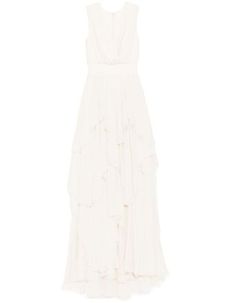Saiid Kobeisy Mousseline jurk - Beige
