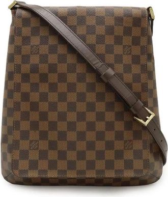 Louis Vuitton Pre-owned Musette Damier schoudertas - Dames - Vintage Schoudertas - Bruin - ONE Size - Vintage