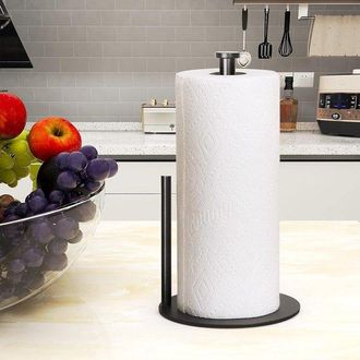 OEM Soporte Rollo Cocina Acero Inoxidable, Soporte Rollo Papel Higi&eacute;nico, Soporte Rollo Wc, Soporte Rollo Papel Higi&eacute;nico, Acero Inoxidable, Negro