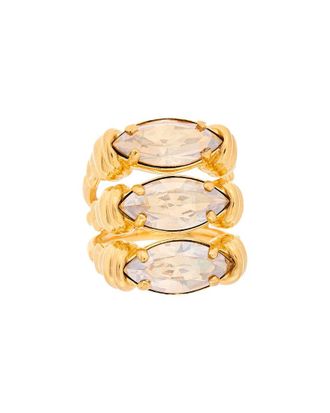 Oscar De La Renta Triple Navette Ring
