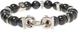 Ferragamo Bracelets, male, Black, Size: ONE SIZE Beads Occhiodifalco Bracelet
