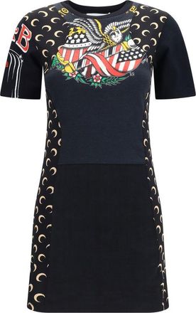 Marine Serre Cotton Casual Womens Dress
