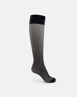 AllSaints Polyamide Stacey Sheer Knee High Socks, Size: One Size