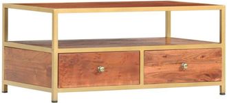 vidaXL Coffee Table 90x50x40 cm Solid Acacia Wood vidaXL