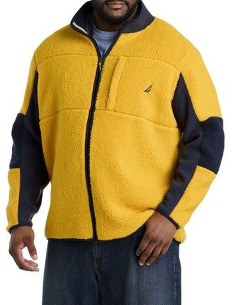 Nautica Elevated Nautex Zip-Front Jacket in Lightning Gold at Nordstrom, Size 3X Big