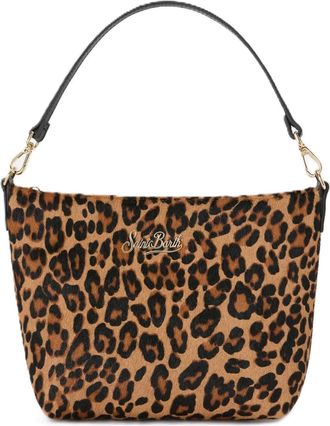 MC2 Saint Barth Leopard Print Handbag with Gold Hardware