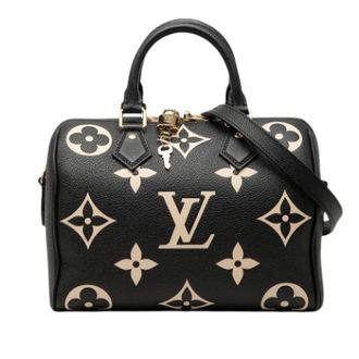 Louis Vuitton Pre-owned Speedy Bandouliere 25 - Dames - Pre-owned - Zwart - Maat: ONE Size Leer