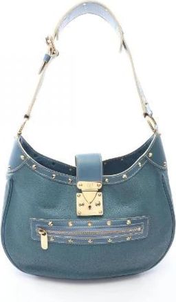 Louis Vuitton Pre-owned LAfricaine Suhali Lederen Schoudertas - Dames - Vintage Schoudertas - Blauw - ONE Size - Leer - Vintage