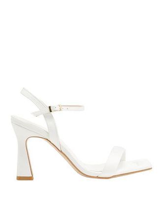 8 by YOOX LEATHER SQUARE TOE SPOOL-HEEL SANDA