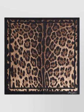Dolce & Gabbana silk scarf rectangular shape animal motif