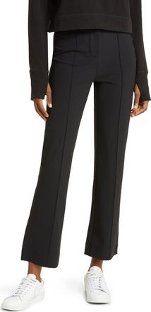 Sweaty Betty Arctic Explorer Pintuck Crop Flare Pants in Black at Nordstrom, Size Large