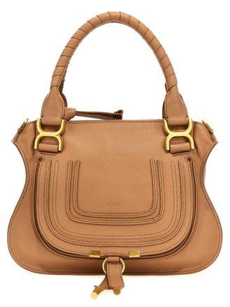 Chlo&eacute; Brown Marcie Small Satchel Bag