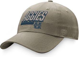 Top of the World Mens Top of the World Khaki Utah State Aggies Slice Adjustable Hat at Nordstrom
