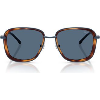 Diesel DL1017 52mm Square Sunglasses in Matte Blue /Dark Blue at Nordstrom