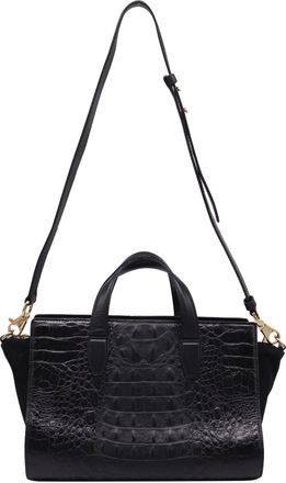 Alexander Wang Pelican Croc-Embossed Tote Bag in Black Leather