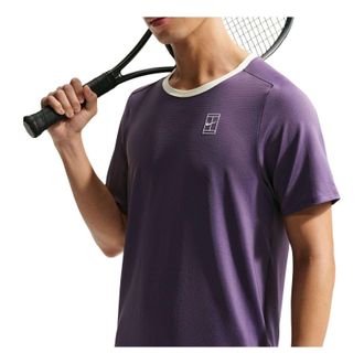 Nike Court Advantage Dri-FIT T-Shirt Dark Raisin Volt Tint White FZ6911-573