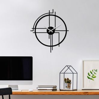 Dmora Cuadro Morira, Estructura De Metal, 49x43h Cm Negro
