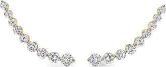 Anita Ko 18K yellow gold Diamond Floating earrings - Silver