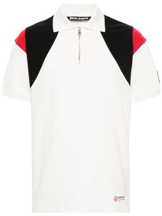 Palm Angels Moneygram Haas F1 polo shirt - men - Polyester/Cotton - S - White