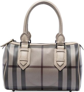 Burberry Pre-owned Burberry Smoke Check Coated Canvas Chester Boston Bag Ladies 0AOOS9KAZ5UJS4SB
