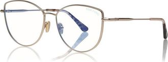 Tom Ford TF5667-B 028 Rose Gold/Vintage Rose Havana 55mm
