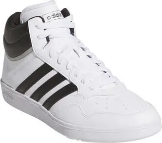 adidas Hoops 4.0 Mid Sportswear Basketball Sneaker in White/Black/Grey at Nordstrom Rack, Size 6.5
