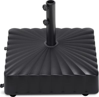 Best Choice Products Fillable Mobile Umbrella Base Heavy Duty Market Stand w/ Wheels, Locks, 123lb Capacity