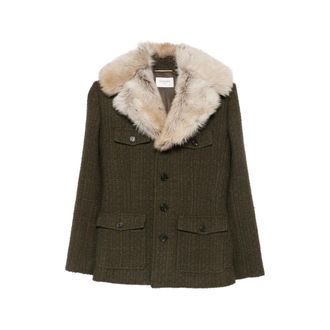 Saint Laurent Faux-fur Collar Jacket