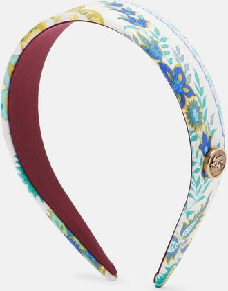 Etro Pegaso floral silk headband