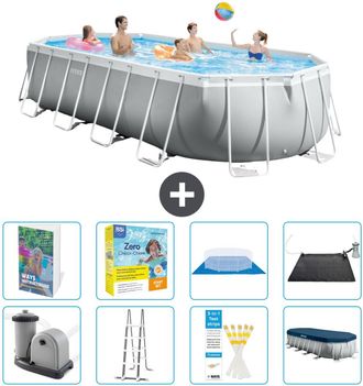 Intex Piscina Prism Frame Oval - 610x305x122 Cm - 9-piezas S582