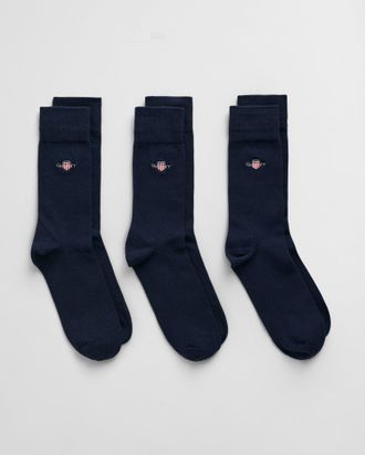 GANT Men 3-Pack Shield Socks (43-45) EVENING BLUE