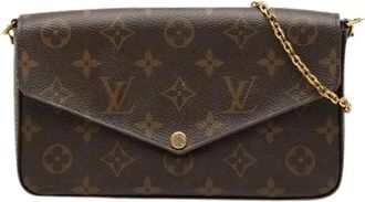 Louis Vuitton Pre-owned Cross Body Bags, female, Brown, Size: ONE SIZE Pre-owned Pochette Felicie Crossbody Bag