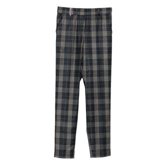 PESERICO Broek met Lurex-detail - Dames - Broeken - Blauw - Maat: L Linnen