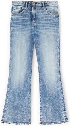 Motivi Kick Flare Jeans - Dames - Cropped Jeans - Blauw - 2XS - Katoen - Jeans