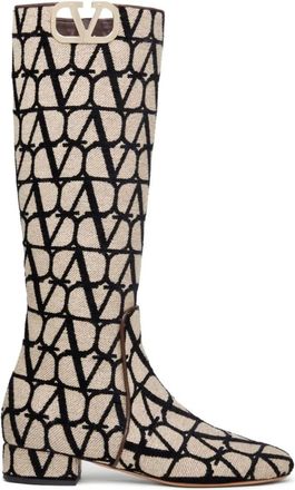 Valentino Garavani Stivali VLogo Type 30mm - Toni neutri