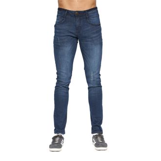 Duck and Cover Heren Tranfold Slim Jeans (Donkere wasbeurt)