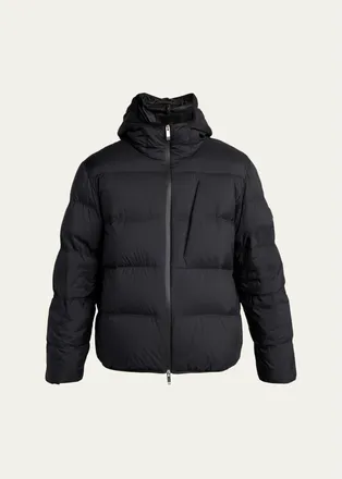 Moncler Mens Quilted Hooded Puffer Jacket