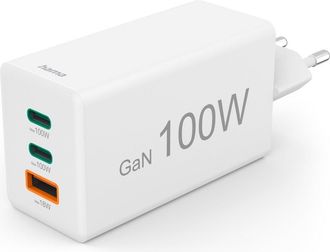 Hama Cargador De Ca Hama Para Port&aacute;til 100w Gan Pd Qc 2x Usb C 1 Unidad
