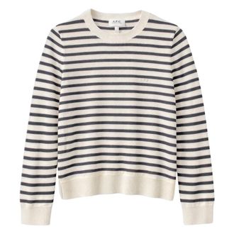 A.P.C. Round-neck Knitwear, female, Multicolor, Size: L Pull Col Rond
