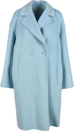 Marella Wollen jas - Dames - Mantel - Blauw - 2XS - Wol - Jassen