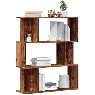 vidaXL Vidaxl - Libreria in Legno Antico 80x24x96 cm in Legno Multistrato