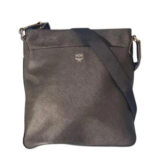 MCM Pre-owned Shoulder Bag - Heren - Vintage Schoudertas - Bruin - ONE Size - Leer - Vintage
