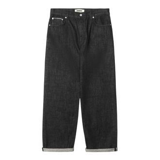 Woodbird WBRami Selvedge Jeans - Heren - Loose Fit Jeans - Zwart - W32 - Katoen - Jeans